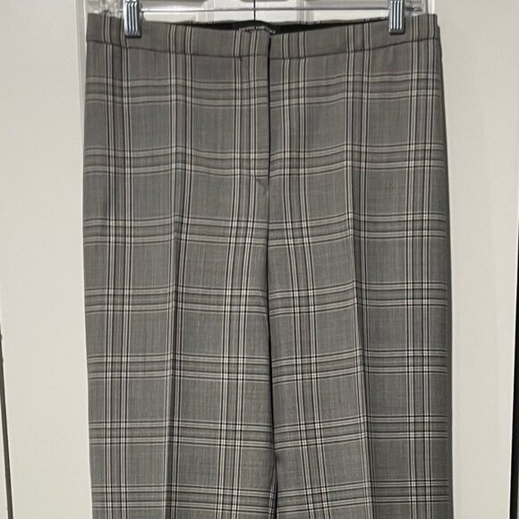 NARCISO RODRIGUEZ BLACK AND WHITE PLAID PANTS WITH TAGS IT 40 - Picture 1 of 8